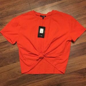 Fashion Nova Jay Front Knot Crop Top